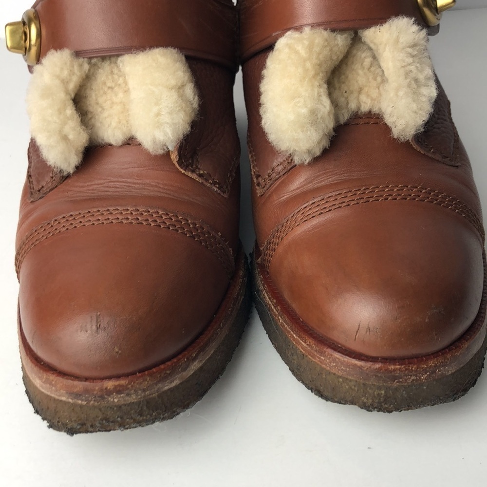 Coach Preston Brown Leather Ankle Boots 6.5 - Picture 4 of 16
